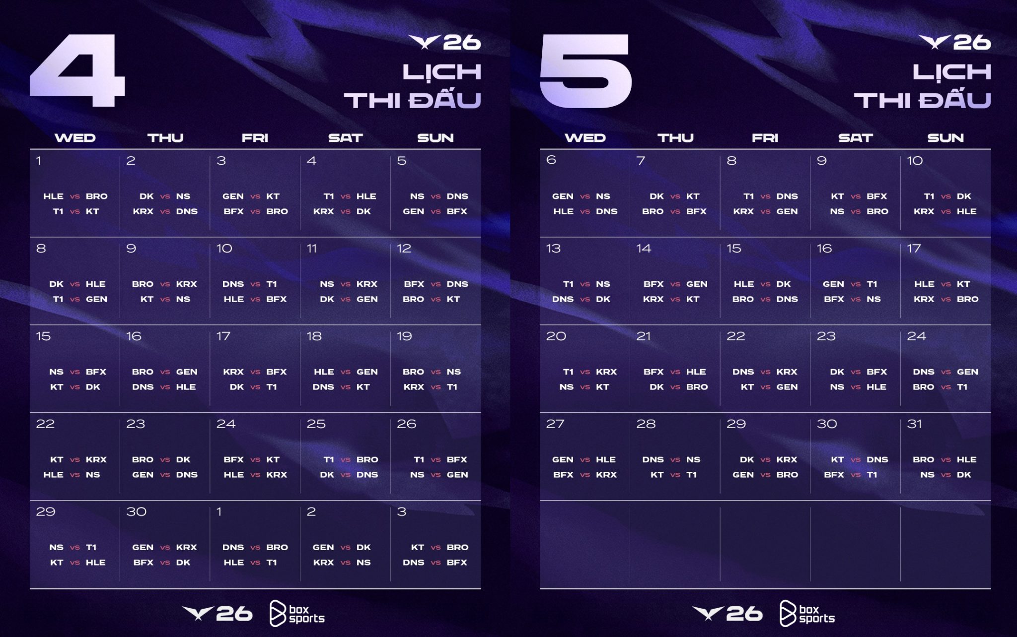 LCK 2026 Rounds 1-2: Lịch thi đấu, kết quả