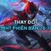 LMHT 26.10 LOL: Thay đổi tổng quan và đánh giá
